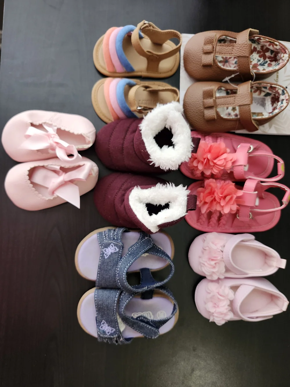 Kids Multi-Pack Shoe Set - Pink, Burgundy, Brown, Blue